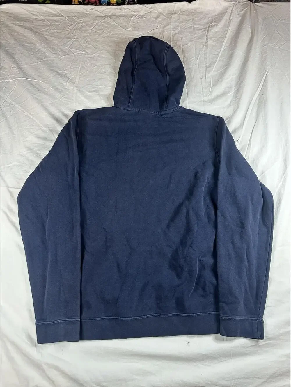 🔥👟 Nike Navy Blue Pullover Hoodie Swoosh Logo Sweatshirt M 🔥👟